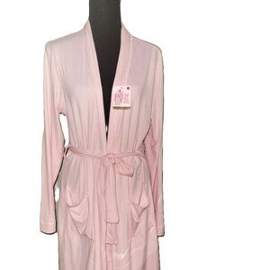 NWT! 2 Piece Set! Juicy Pink/Jewel Ribbed Robe & Nightgown - L